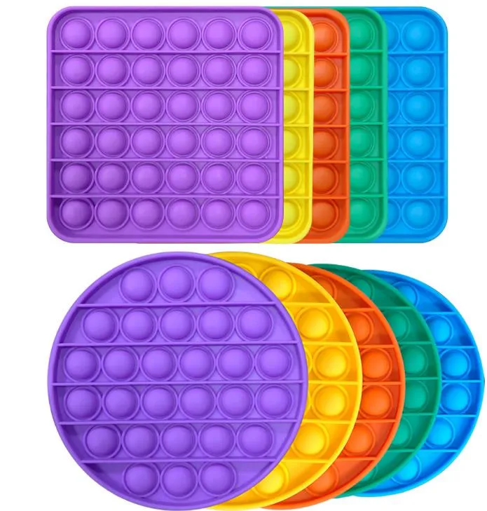 Push Pop Bubble Fidget Sensory Toy, Autism Special Needs Stress Reliever Silicone Stress Reliever Toy