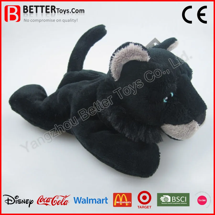 Realistic Soft Lying Stuffed Animal Plush Panther Toy