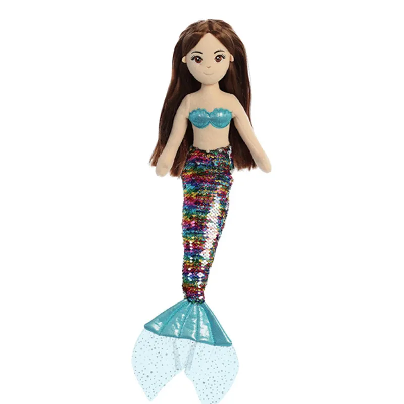 Sequins Mermaid Sea-Maid Promotional Gifts Plush Stuffed Soft Toy Mermaid Plush Toy