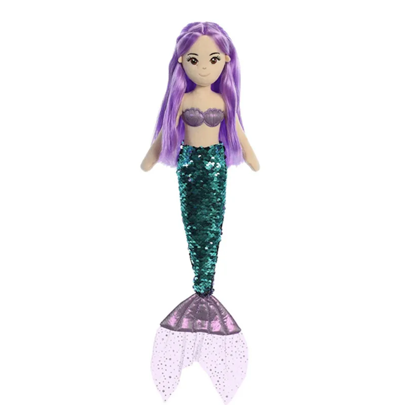 Sequins Mermaid Sea-Maid Promotional Gifts Plush Stuffed Soft Toy Mermaid Plush Toy