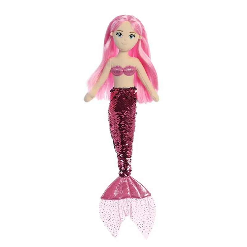 Sequins Mermaid Sea-Maid Promotional Gifts Plush Stuffed Soft Toy Mermaid Plush Toy
