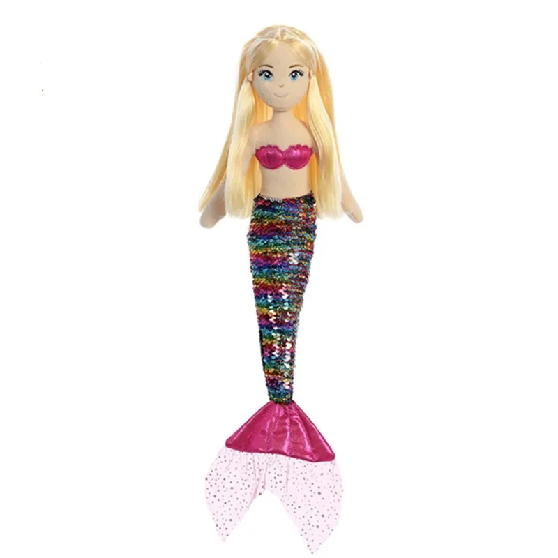 Sequins Mermaid Sea-Maid Promotional Gifts Plush Stuffed Soft Toy Mermaid Plush Toy