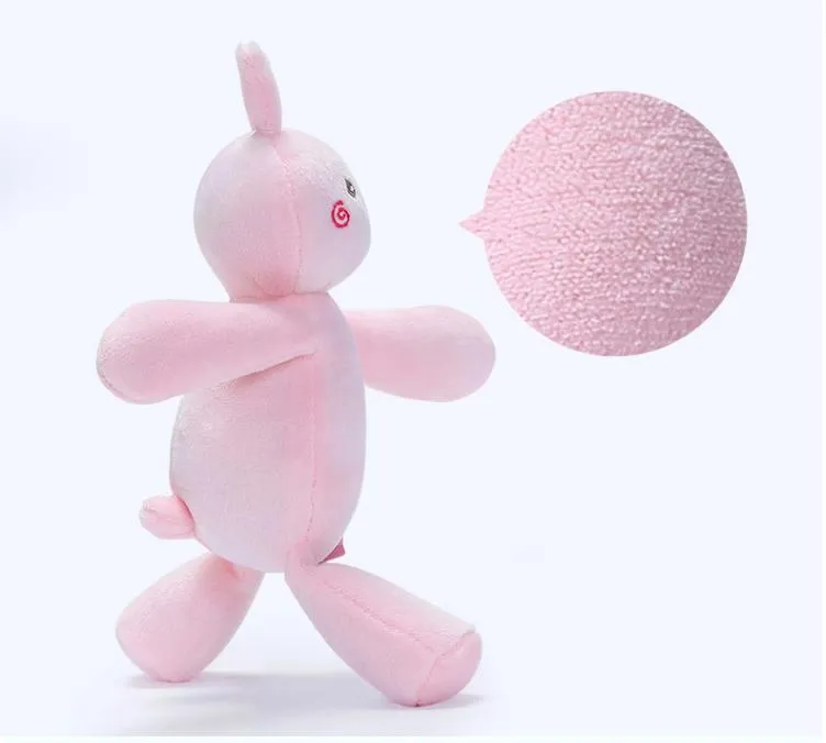 Sleep Comfort Toys for Newborn Babies Cute Bear Rabbit Holding Bell Ringing Doll