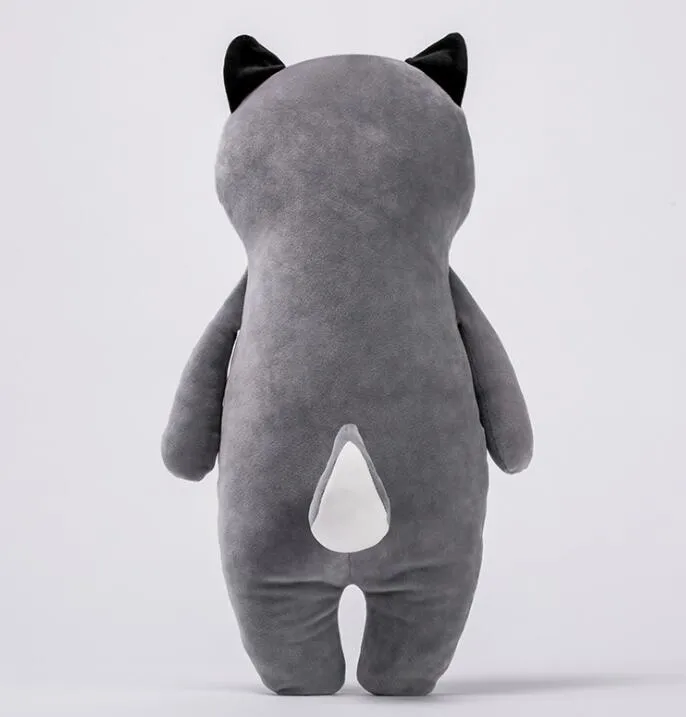 Small Promotional Toy Lovely Cute Lying Lifelike Soft Stuffed Husky Plush Realistic Animal Dog