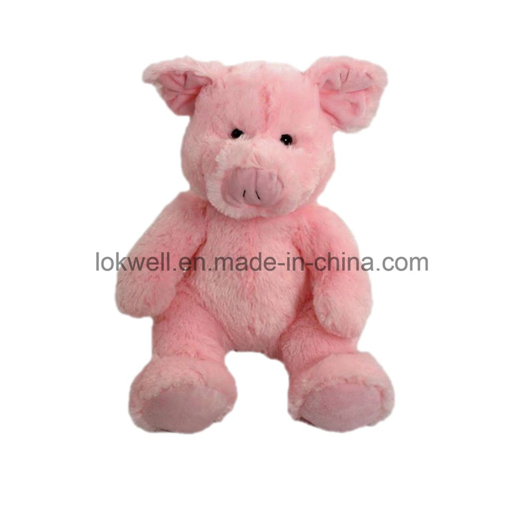 Soft Fluffy Plush Stuffed Aniaml Spotty Pink Pig Toys