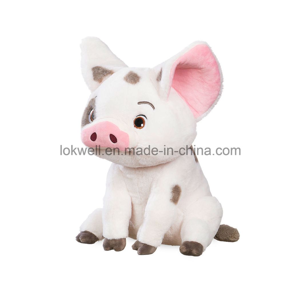 Soft Fluffy Plush Stuffed Aniaml Spotty Pink Pig Toys