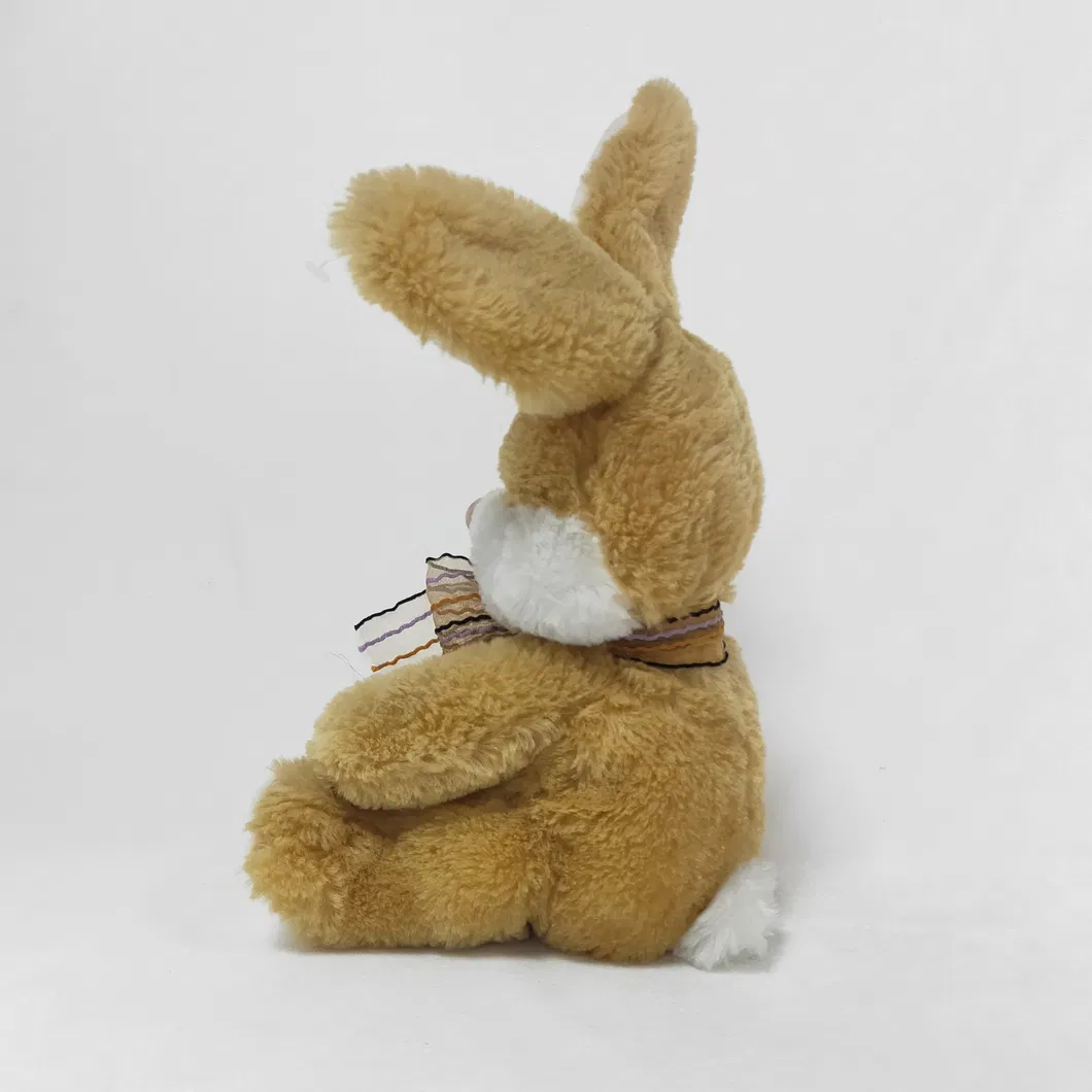 Soft Plush Stuffed Toy Plush Long Ears Cute Rabbit in Sitting Size for Easter Day Gifts
