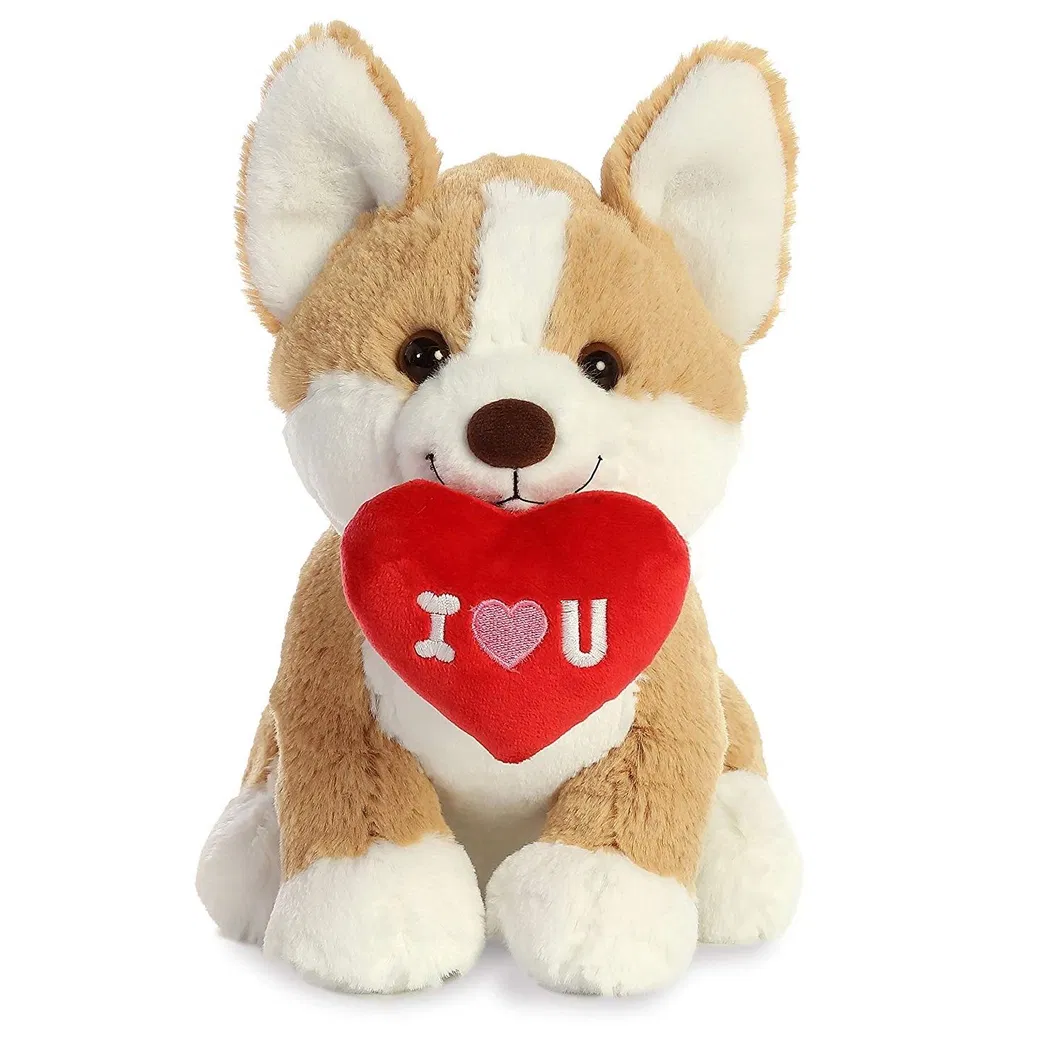 Stuffed Animal Toy Corgi Dog Decoration Toy for Kids