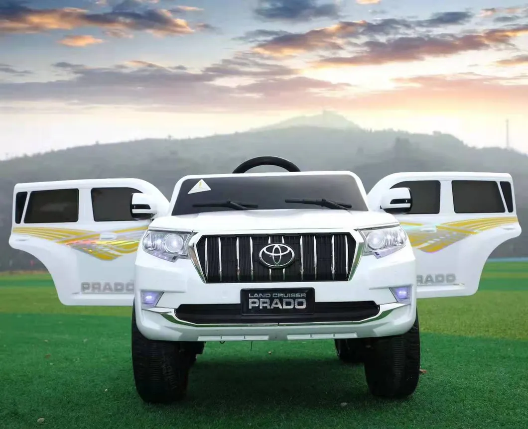 SUV Power 12V Battery Ride on Toys Car Remote Control Rubber Sound Black