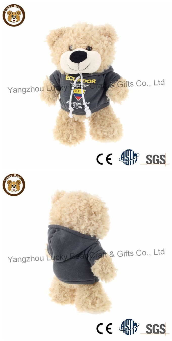 Teddy Bear with Sport Hoodie Soft Stuffed Animal Plush Children Doll Toy Kids Holiday Gift