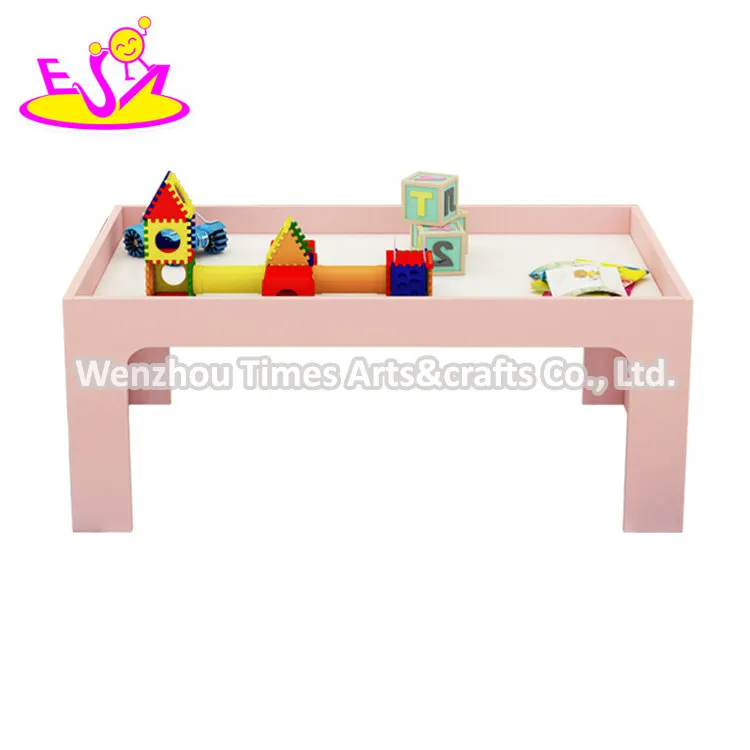 Top Fashion Educational DIY Wooden Bloks Building Table for Children W08g288b