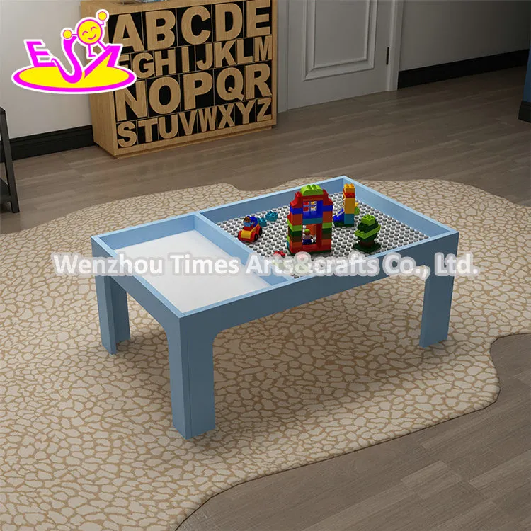 Top Fashion Educational DIY Wooden Bloks Building Table for Children W08g288b