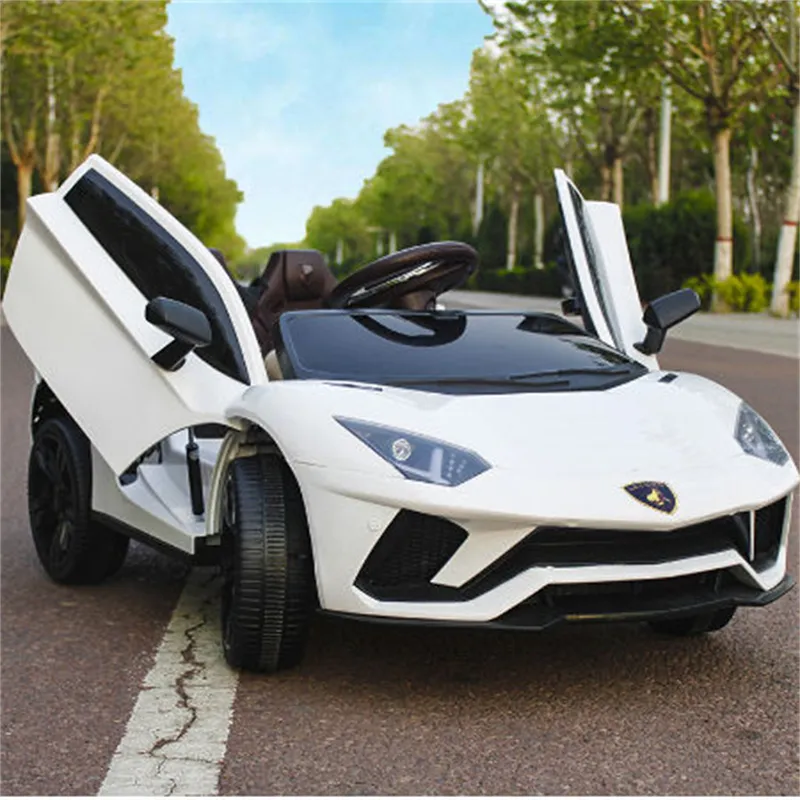 Toy Car, 2021 Double Open Doors Children Electric Car/ 12V Battery Two Seat Ride on Kids Car