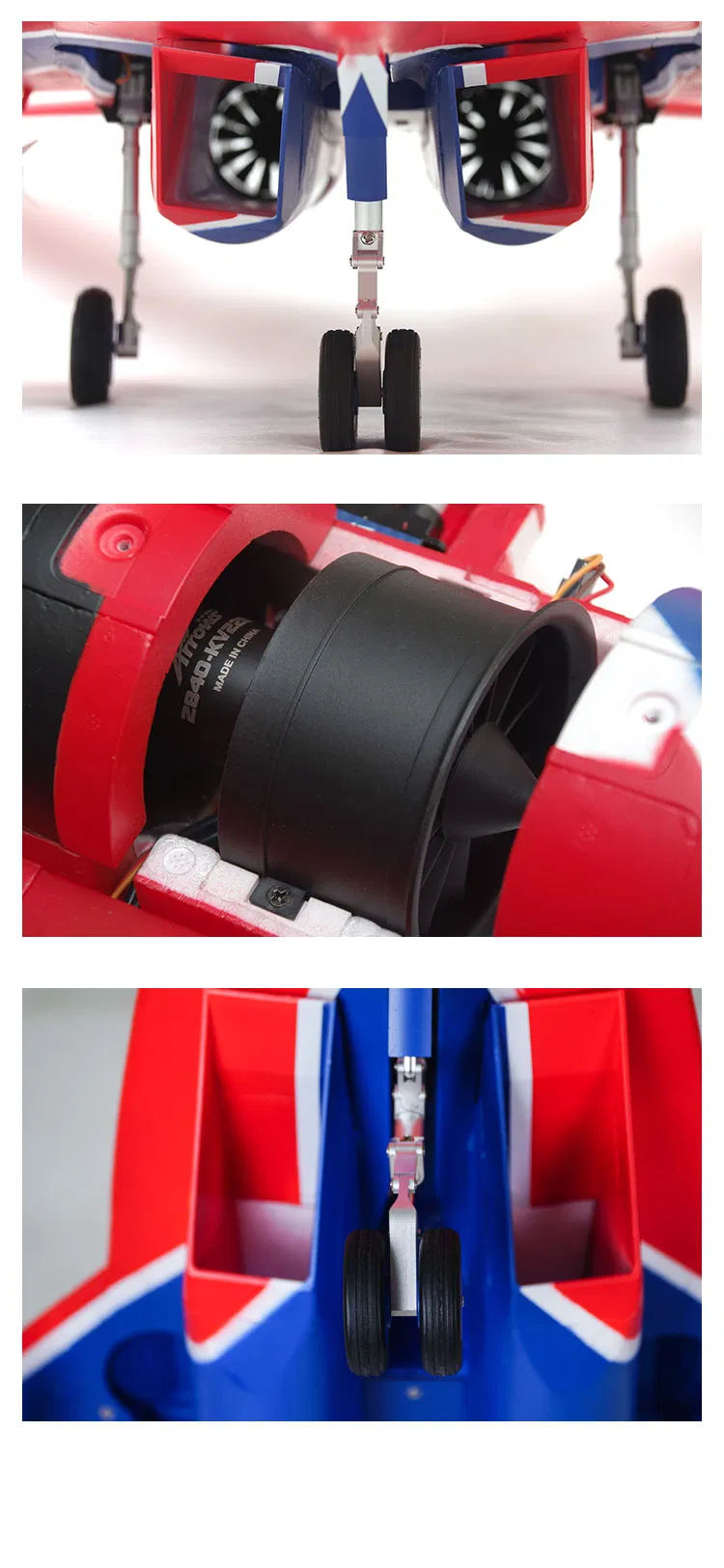 Twin 64mm MIG-29 Edf Fighter RC Airplane Model Assembly Fixed-Wing Aircraft (No Remote Control/Receiver/Battery)