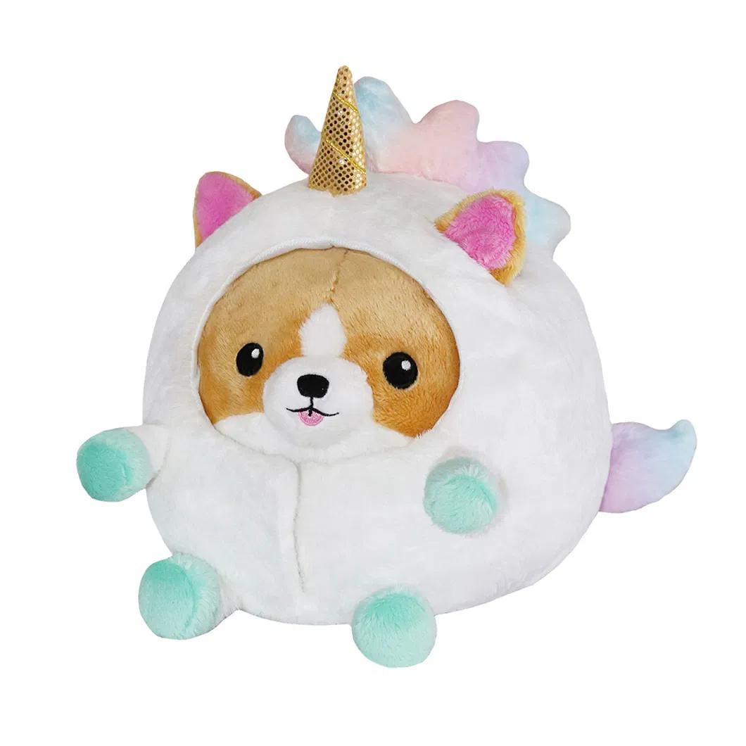 Undercover Corgi in Unicorn Customized Plush Animal Toy