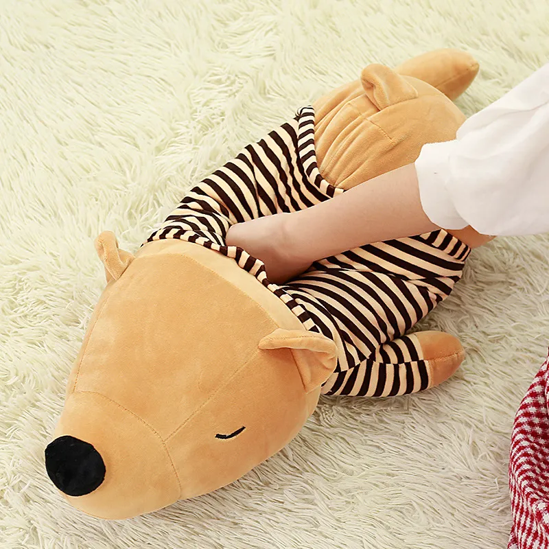 White Striped Bear Gift Tarepanda Polar Bear Plush Throw Pillow Doll