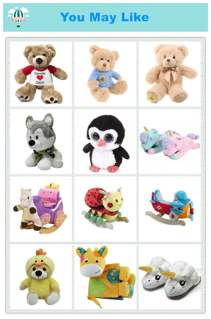 Wholesale Hot Custom Stuffed Baby Toy Soft Cute Lovely Cartoon Birthday Gifts
