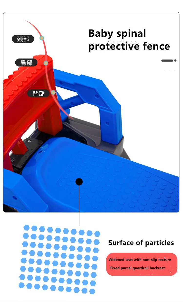 Wholesale Kids Electric Car Children′ S Engineering Vehicle Ride on Car with Pushbar
