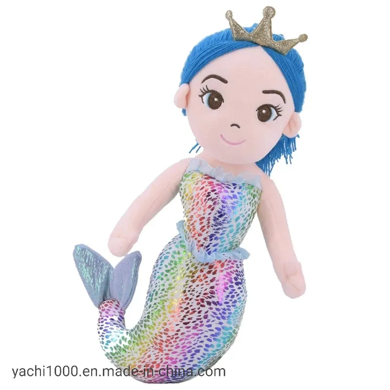 Wholesale Soft Stuffed Plush Mermaid Girl Rag Doll